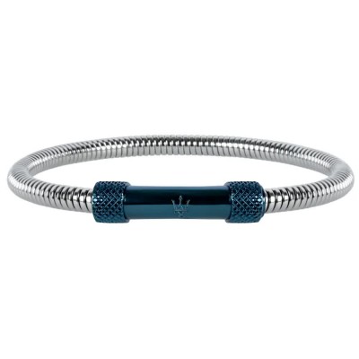 бижутерия,maserati,jm416aik21,bracelet,silver,(silver,blue)