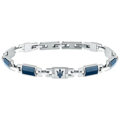 бижутерия,maserati,jm425atz70,bracelet,silver,(blue)
