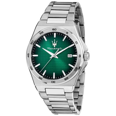 часовник,часовници,maserati,velocità,slim,40mm,5atm,quartz,analogical,watch,silver,(silver,green,mineral)