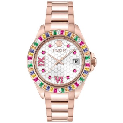 часовник,часовници,philipp,plein,empire,39mm,5atm,quartz,analogical,woman,watch,golden,(rose,gold,white,mineral)