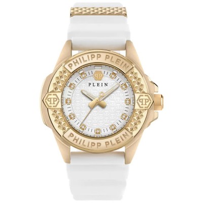 часовник,часовници,philipp,plein,majesty,38mm,5atm,quartz,analogical,woman,watch,golden,(white,white,mineral)