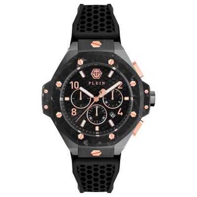 часовник,часовници,philipp,plein,plein,chrono,royal,44.50mm,5atm,quartz,analogical,watch,silver,(black,black,mineral)