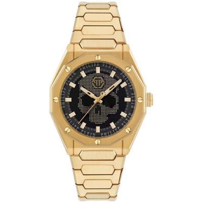 часовник,часовници,philipp,plein,plein,deluxe,44mm,5atm,quartz,analogical,watch,golden,(gold,black,mineral)