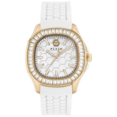 часовник,часовници,philipp,plein,spectre,37mm,5atm,quartz,analogical,woman,watch,golden,(white,white,mineral)