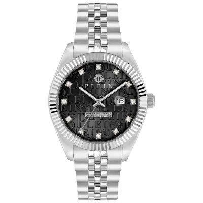 часовник,часовници,philipp,plein,superlative,40mm,5atm,quartz,analogical,watch,silver,(silver,black,mineral)