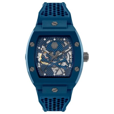 часовник,часовници,philipp,plein,the,skeleton,ecoceramic,44mm,5atm,automatic,analogical,watch,blue,(blue,blue,mineral)