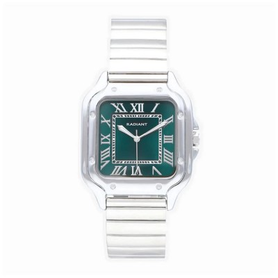часовник,часовници,radiant,chris,37.50mm,5atm,quartz,analogical,watch,silver,(silver,green,mineral)
