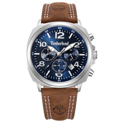 часовник,часовници,timberland,denny´s,bay,44mm,5atm,quartz,analogical,watch,brown,(brown,blue,mineral)