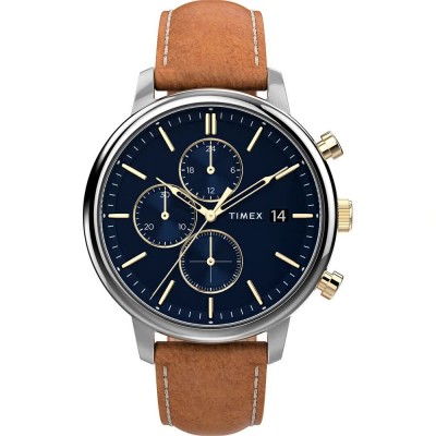 часовник,часовници,timex,chicago,45mm,5atm,quartz,analogical,watch,brown,(brown,black,mineral)