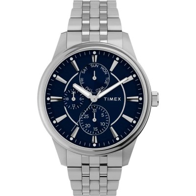 часовник,часовници,timex,chicago,45mm,5atm,quartz,analogical,watch,silver,(silver,blue,mineral)