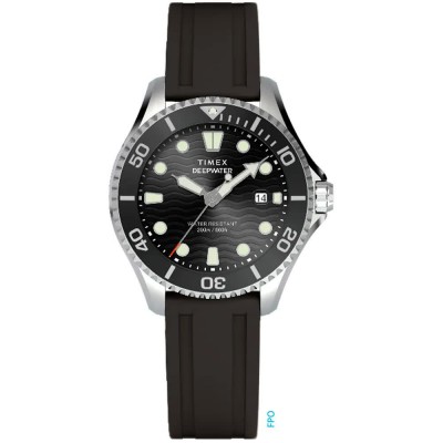 часовник,часовници,timex,deep,water,44mm,20atm,quartz,analogical,watch,silver,(black,black,sapphire)
