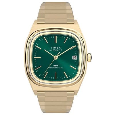 часовник,часовници,timex,e,line,34mm,5atm,quartz,analogical,watch,golden,(gold,green,acrylic)