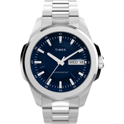 часовник,часовници,timex,essex,45mm,5atm,quartz,analogical,watch,silver,(silver,blue,mineral)