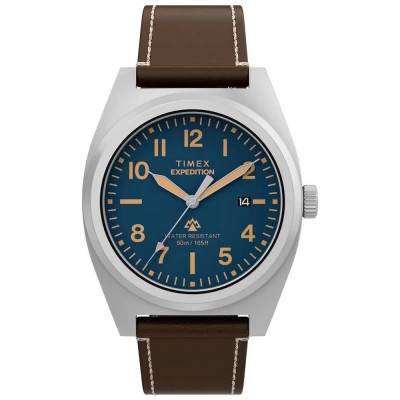 часовник,часовници,timex,expedition,north,39mm,5atm,quartz,analogical,watch,brown,(brown,blue,mineral)