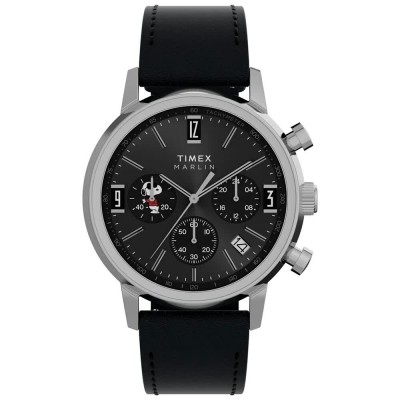 часовник,часовници,timex,peanuts,40mm,5atm,quartz,analogical,watch,silver,(black,black,acrylic)