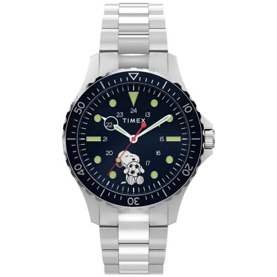 часовник,часовници,timex,peanuts,41mm,10atm,quartz,analogical,watch,silver,(silver,black,mineral)