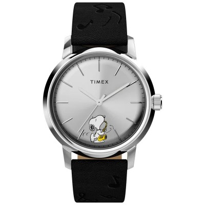 часовник,часовници,timex,peanuts,tw2w68800,40mm,5atm,quartz,analogical,watch,silver,(black,silver,acrylic)