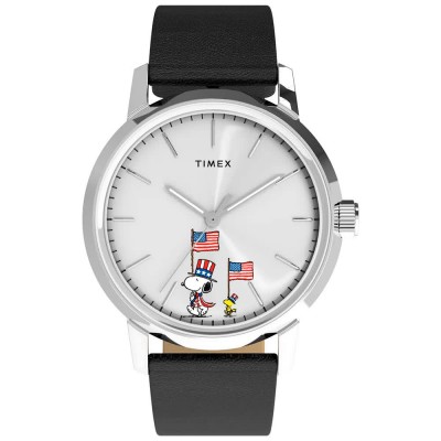 часовник,часовници,timex,peanuts,tw2y50300,40mm,5atm,quartz,analogical,watch,silver,(black,silver,acrylic)