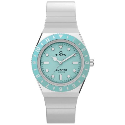 часовник,часовници,timex,tw2y77300,30mm,5atm,quartz,analogical,woman,watch,silver,(silver,blue,acrylic)