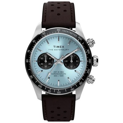 часовник,часовници,timex,waterbury,39mm,5atm,quartz,analogical,watch,blue,(brown,blue,hardlex)