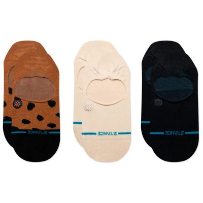 чорапи,мъжки,чорапи,дамски,чорапи,stance,leopard,no,show,socks,3,pairs,multicolor,(brown)
