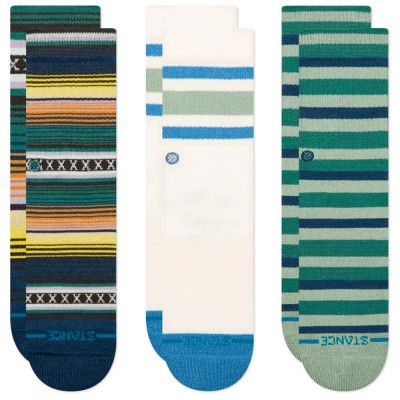 чорапи,мъжки,чорапи,дамски,чорапи,stance,mix,stripe,socks,3,pairs,multicolor,(deepteal)