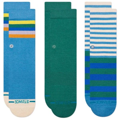 чорапи,мъжки,чорапи,дамски,чорапи,stance,stripe,socks,3,pairs,multicolor,(capriblue)