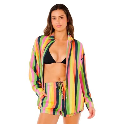 риза,с,дълъг,ръкав,дамски,ризи,мъжки,ризи,rip,curl,neon,stripe,relaxed,fit,long,sleeve,shirt,multicolor,(multico)