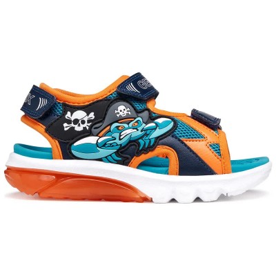 юношески,сандали,детски,сандали,и,чехли,geox,ciberdron,youth,sandals,blue,(petrol,orange)