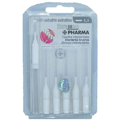 хигиена,аксесоари,foramen,extra,thin,1.1,interdental,brush,6,units,clear