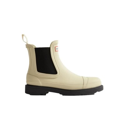 обувки,дамски,боти,мъжки,боти,hunter,commando,chelsea,boots,beige,(gravel,black)