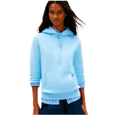суичър,дамски,блузи,tommy,hilfiger,dw0dw17324,hoodie,blue,(light,powdery,blue)