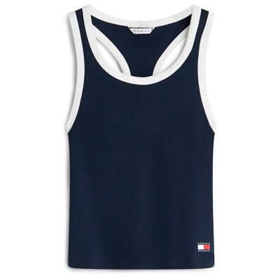тениска,дамски,пижами,tommy,hilfiger,uw0uw06308,sleeveless,pyjama,t,shirt,blue,(dark,night,navy)