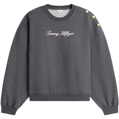 блуза,дамски,блузи,tommy,hilfiger,ww0ww47837,sweatshirt,grey,(dark,grey,heather)