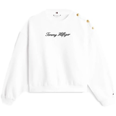 блуза,дамски,блузи,tommy,hilfiger,ww0ww47837,sweatshirt,white,(ecru)