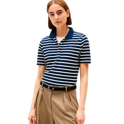 дамски,блузи,с,яка,мъжки,блузи,с,яка,tommy,hilfiger,1985,short,sleeve,polo,blue,(dark,night,navy,ecru,stripe)