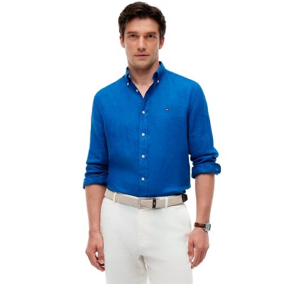 риза,с,дълъг,ръкав,дамски,ризи,мъжки,ризи,tommy,hilfiger,mw0mw41530,long,sleeve,shirt,blue,(blue,orbit)
