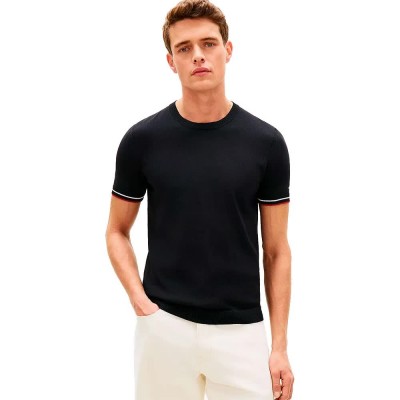 тениска,мъжки,тениски,дамски,тениски,tommy,hilfiger,mw0mw42676,short,sleeve,t,shirt,black,(black)