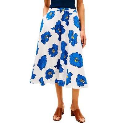 пола,дамски,поли,и,рокли,tommy,hilfiger,ww0ww48966,linen,midi,skirt,white,(poppy,print,spaced,ivory,blue,orbit)