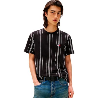 тениска,мъжки,тениски,дамски,тениски,tommy,jeans,dm0dm21939,short,sleeve,t,shirt,black,(black,stripe)