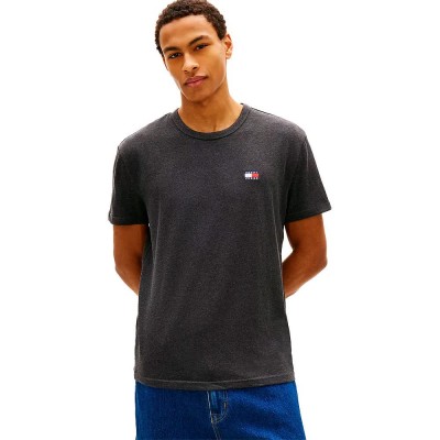 тениска,мъжки,тениски,дамски,тениски,tommy,jeans,badge,regular,fit,short,sleeve,t,shirt,grey,(black,heather)