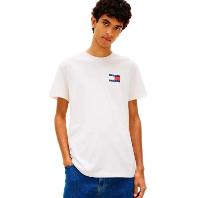 тениска,мъжки,тениски,дамски,тениски,tommy,jeans,dm0dm20740,short,sleeve,t,shirt,white,(ancient,white)