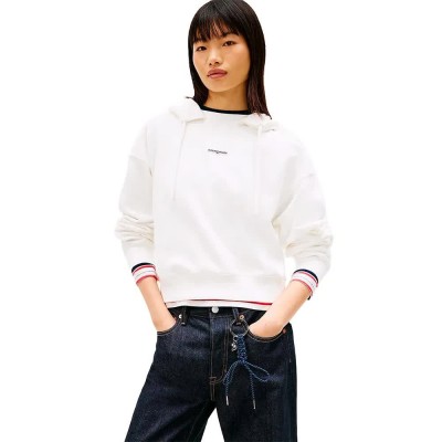 суичър,дамски,блузи,tommy,jeans,dw0dw22356,hoodie,white,(ecru)