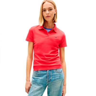 дънки,дамски,блузи,с,яка,мъжки,блузи,с,яка,tommy,jeans,essential,short,sleeve,polo,red,(red,alert)