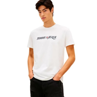 тениска,мъжки,тениски,дамски,тениски,tommy,jeans,vintage,la,regular,fit,short,sleeve,t,shirt,white,(ecru)