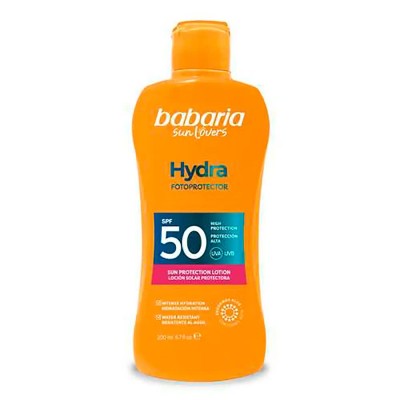 козметика,за,защита,от,слънце,babaria,aloe,hydra,sunscreen,milk,spf,50,200ml,yellow,(multicolor)