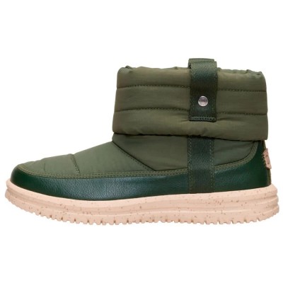дамски,боти,мъжки,боти,hey,dude,camden,cuff,nylon,booties,green,(dark,olive)