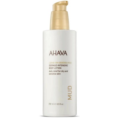 козметика,за,овлажняване,ahava,dermud,nourishing,intensive,250ml,body,lotion,golden