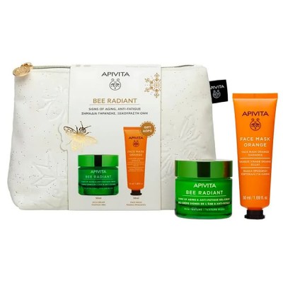 специфични,козметични,продукти,apivita,bee,radiant,anti,fatigue,gel,set,facial,treatment,clear