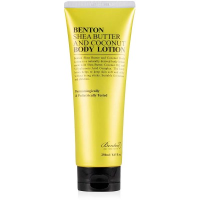 козметика,за,овлажняване,benton,shea,butter,&,coconut,250ml,body,lotion,yellow